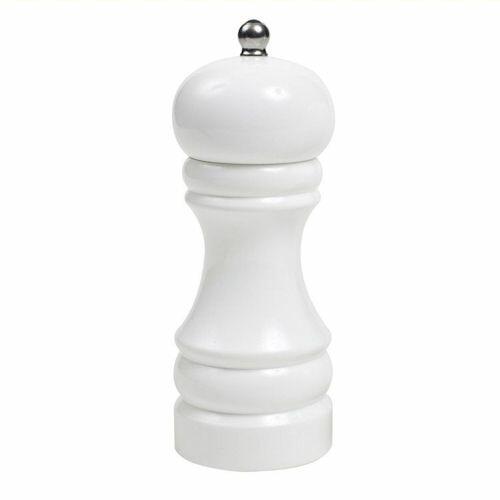 T&G - Capstan Pepper Mill In Hevea With White Gloss 15cm