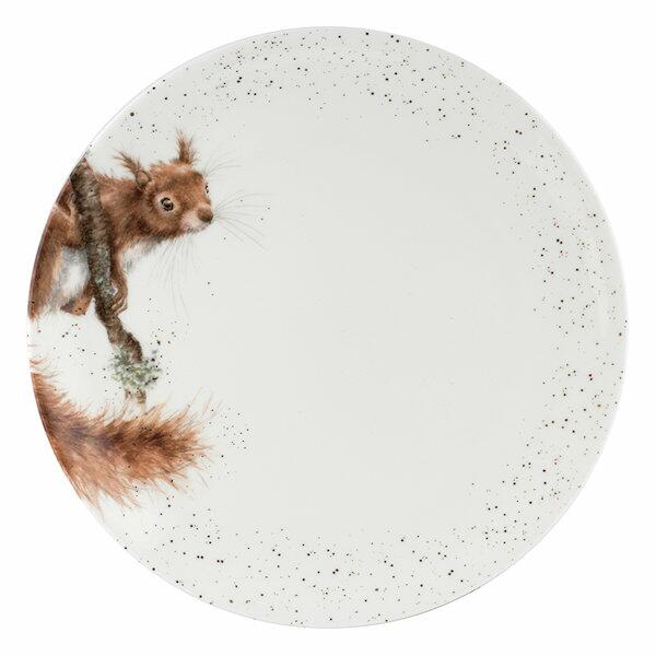 Royal Worcester Wrendale Designs - Coupe Dinner Plate 26.7cm / 10.5 inch - Squirrel