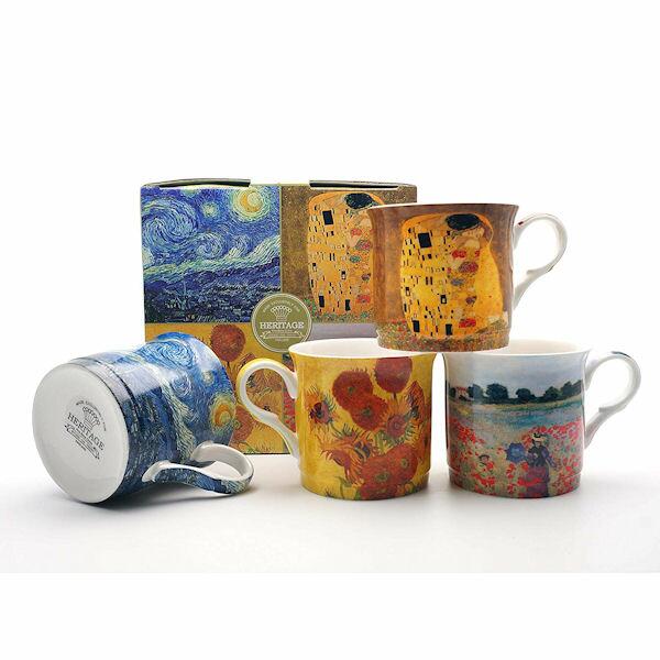 Heritage Bone China - The Artists Collection Mugs - Set of 4