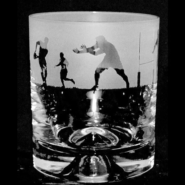 Animo Glass - Rugby Scene Whisky Tumbler