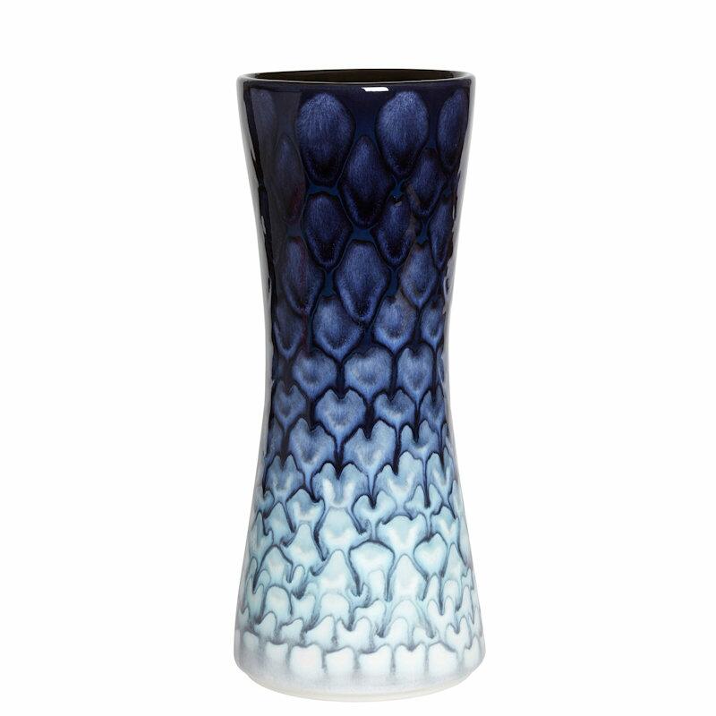 Poole Pottery Ocean 34cm Hourglass Vase