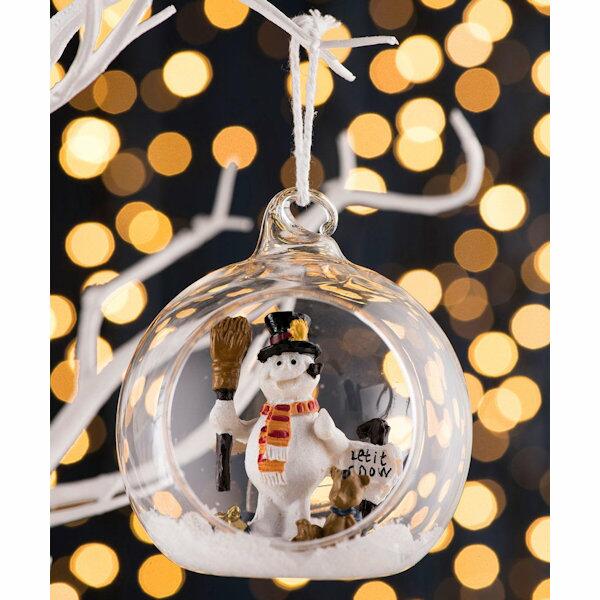 Galway Living Let it Snow Hanging Bauble Ornament