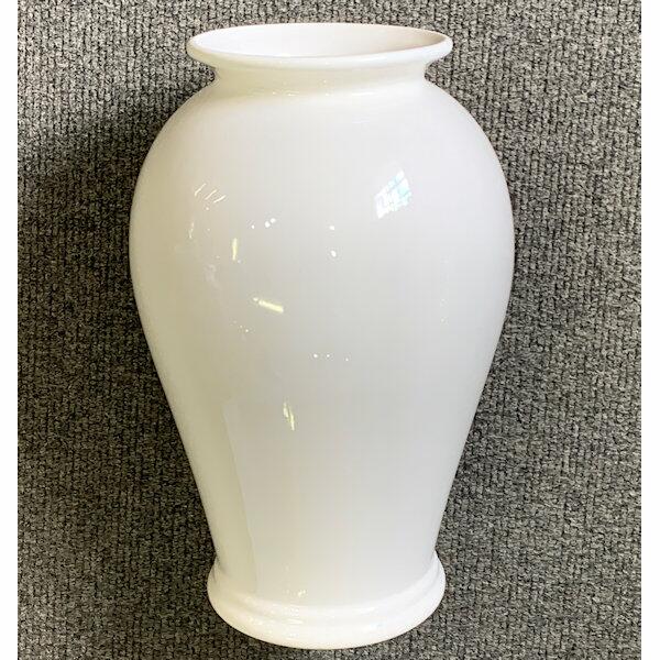 White Canton Vase 25cm 10in
