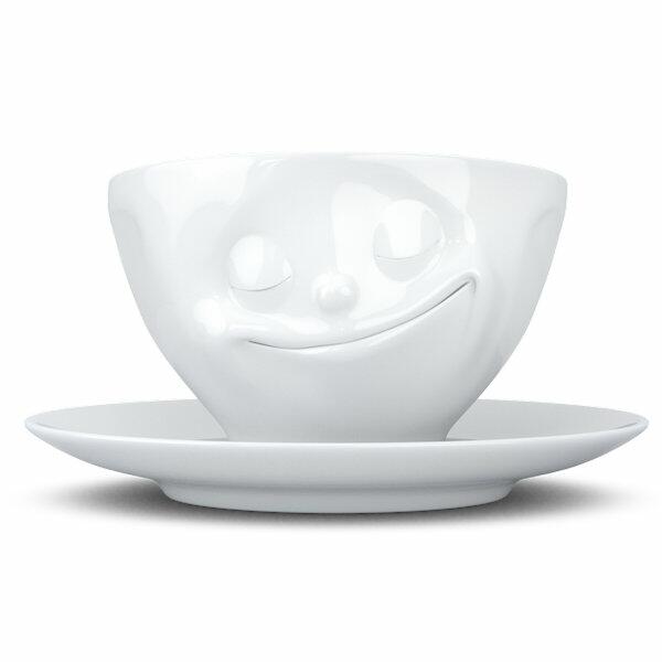 FiftyEight Products Coffee Cup 200ml White - Happy