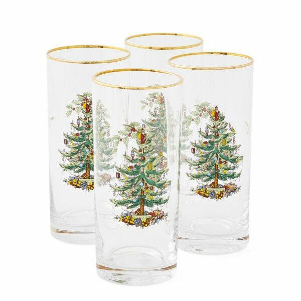 Spode Christmas Tree - Highball Glass Set of 4