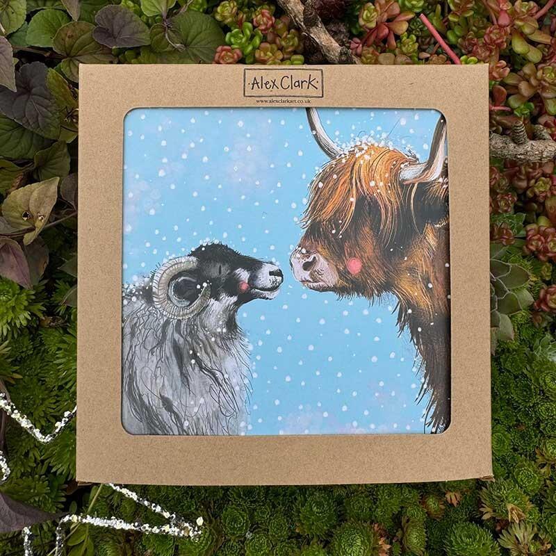 Alex Clark Festive Farm Box Set of 8 Cards