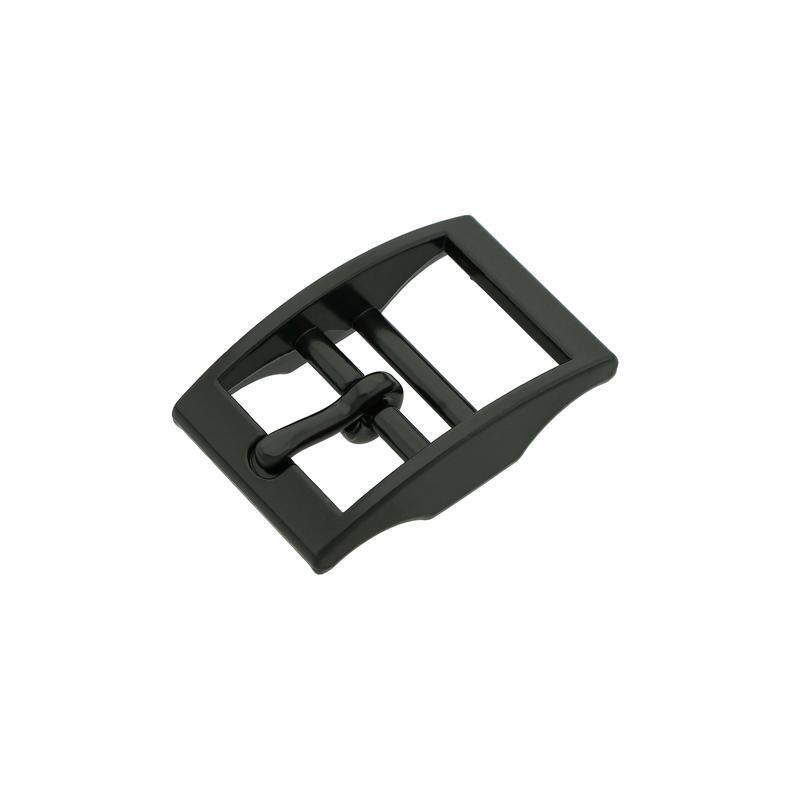 Black caveson buckle
