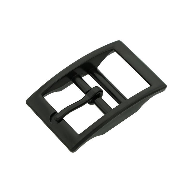 Black caveson buckle