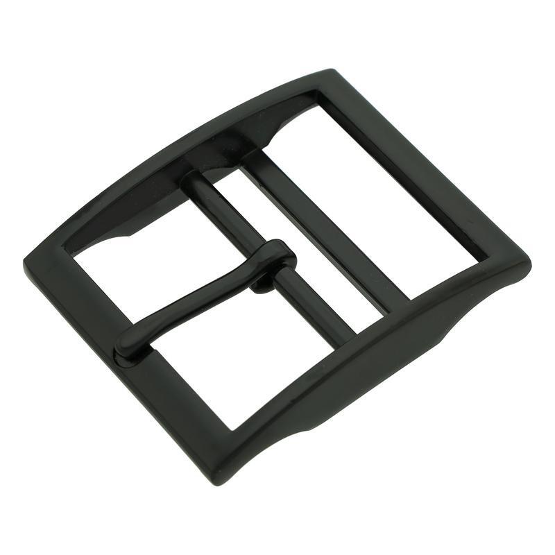 Black caveson buckle