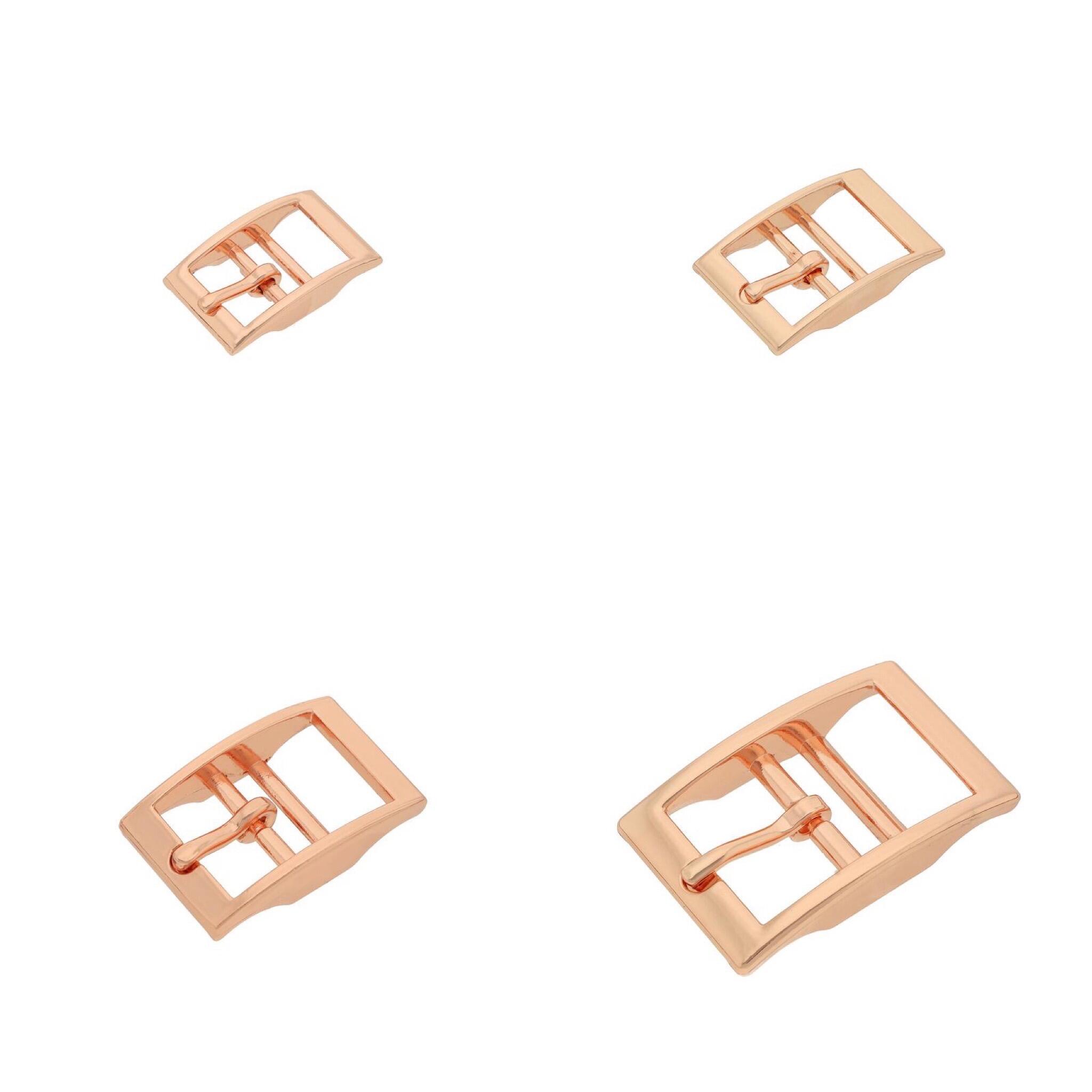 Rose gold caveson buckle