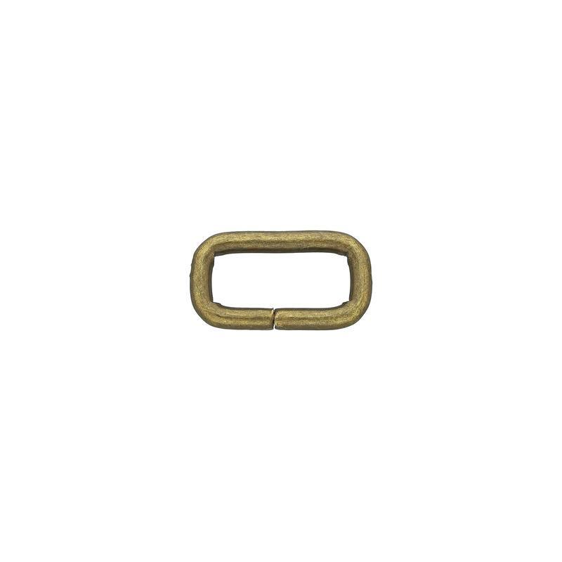 Antique brass effect strap keeper