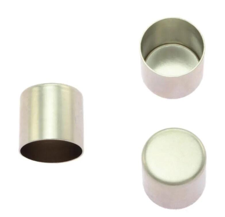 Nickel plate rope end cap