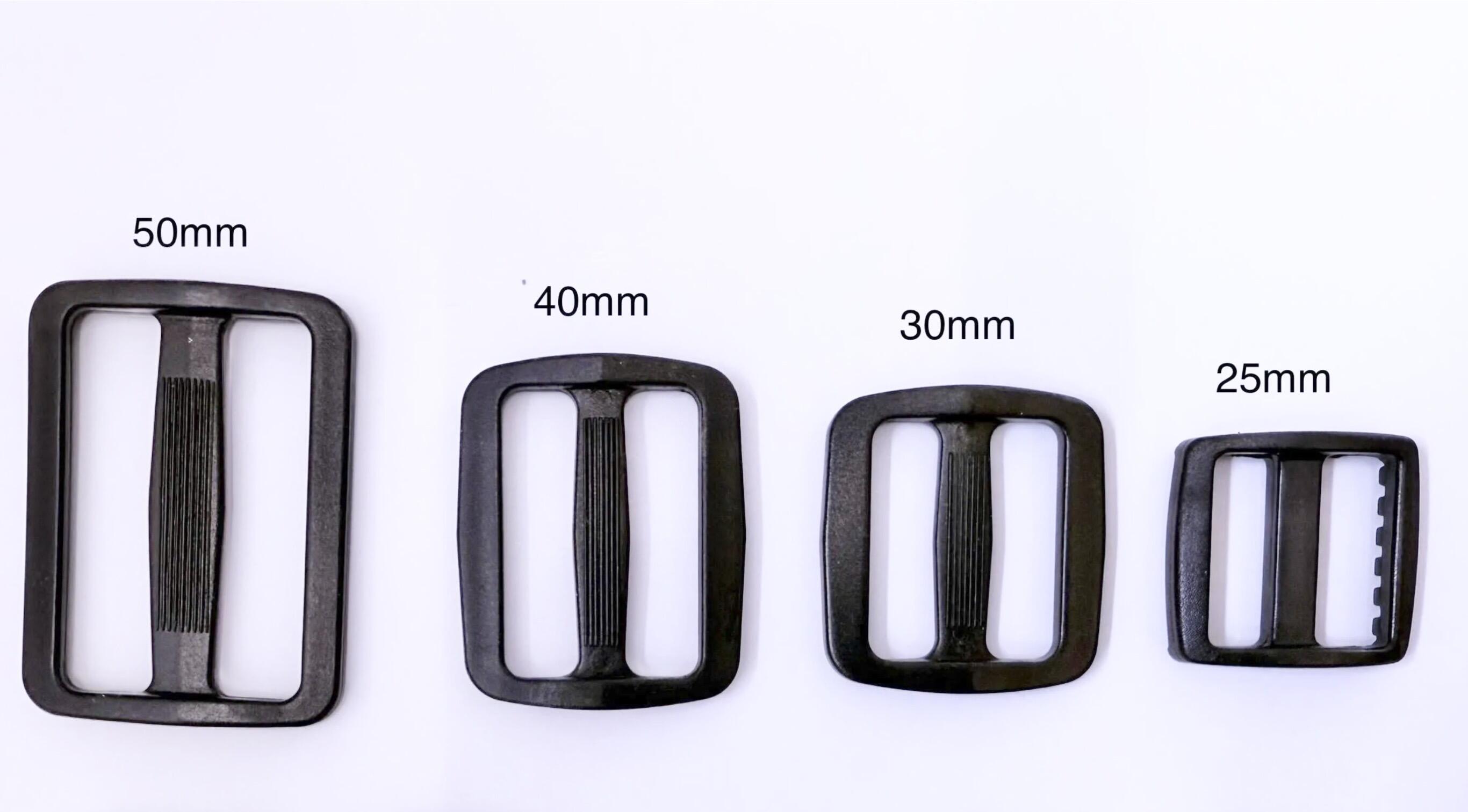 Black plastic triglide