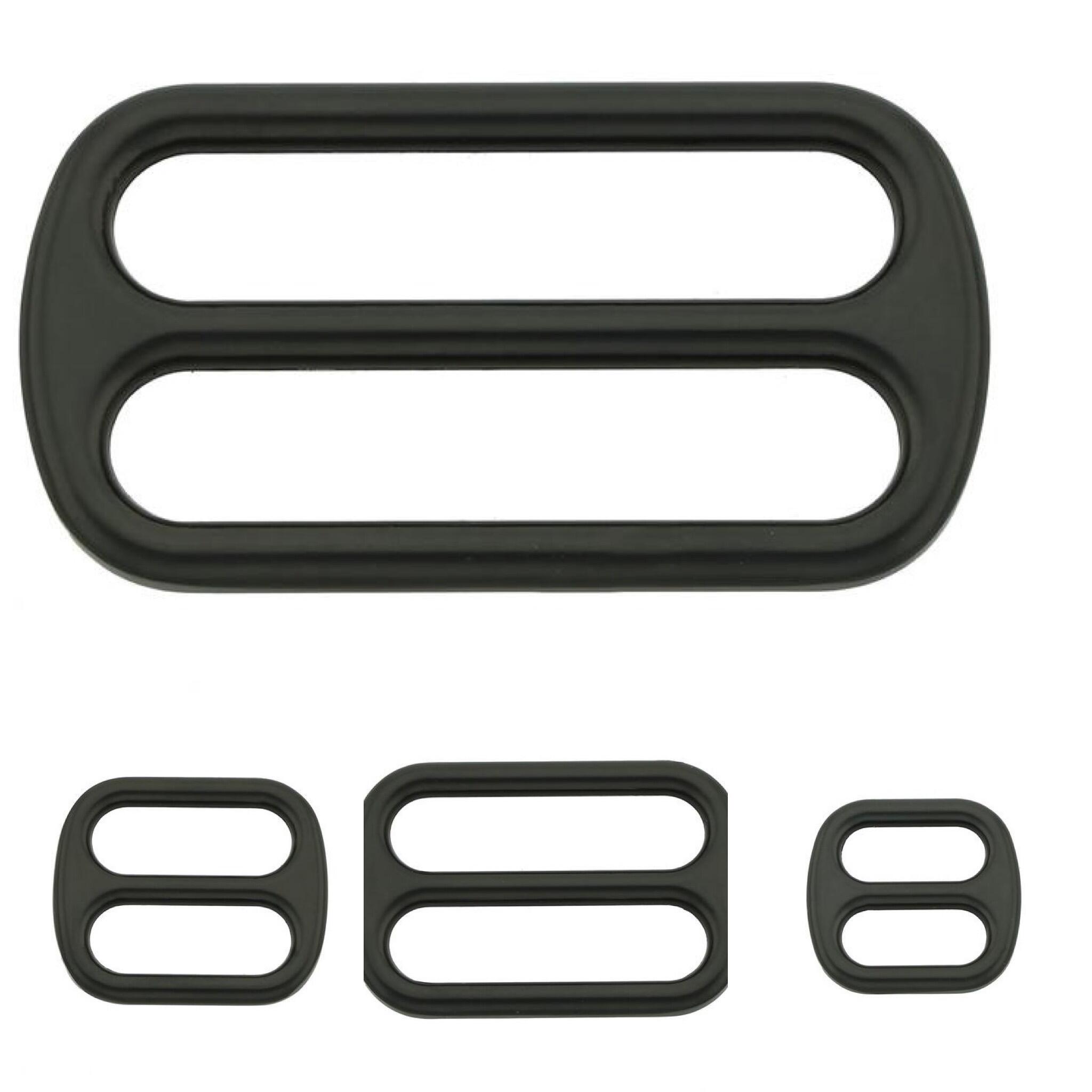 Black wide mouth triglide