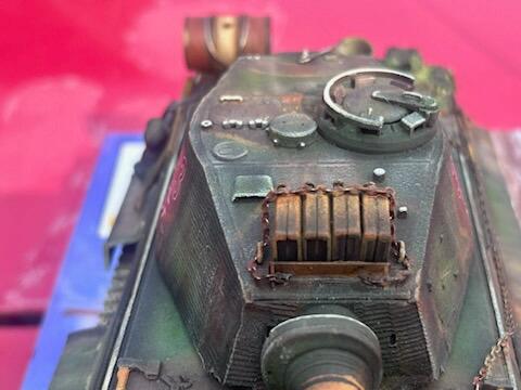 Aged Iron paint application example showing authentic weathering