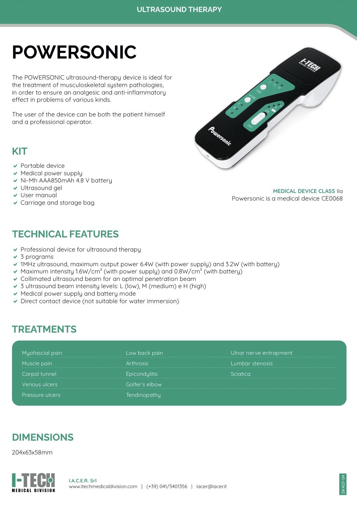 Powersonic datasheet