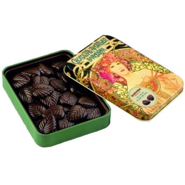 Amatller Salted Dark Chocolate Leaves