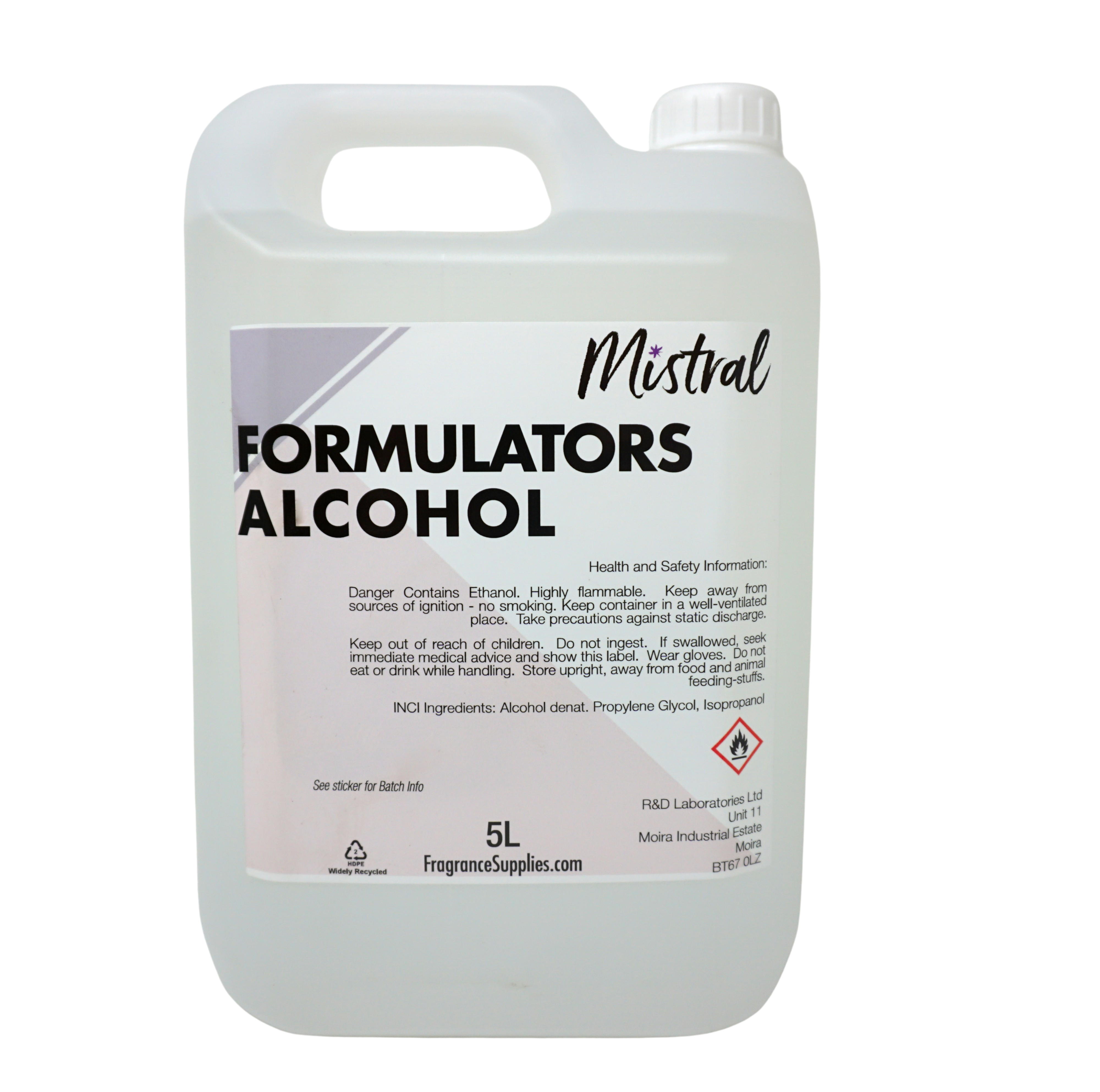 Buy Formulators Alcohol online UK & Ireland - Perfumes, colognes – Mistral  Industrial Chemicals