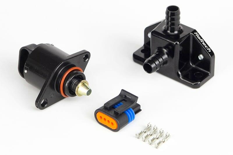 Haltech Idle Air Control Kit - Billet 2 Port Housing With 2 Screw Style Motor Diameter: 10mm (3/8")