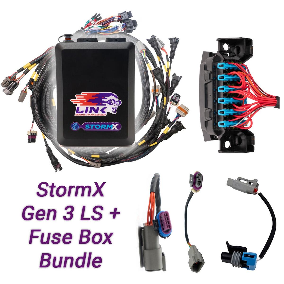 Link ECU Gen3 LS Bundle - G4X StormX - ECU + LS Engine Harness + Fuse Box bundle - 108-9010B
