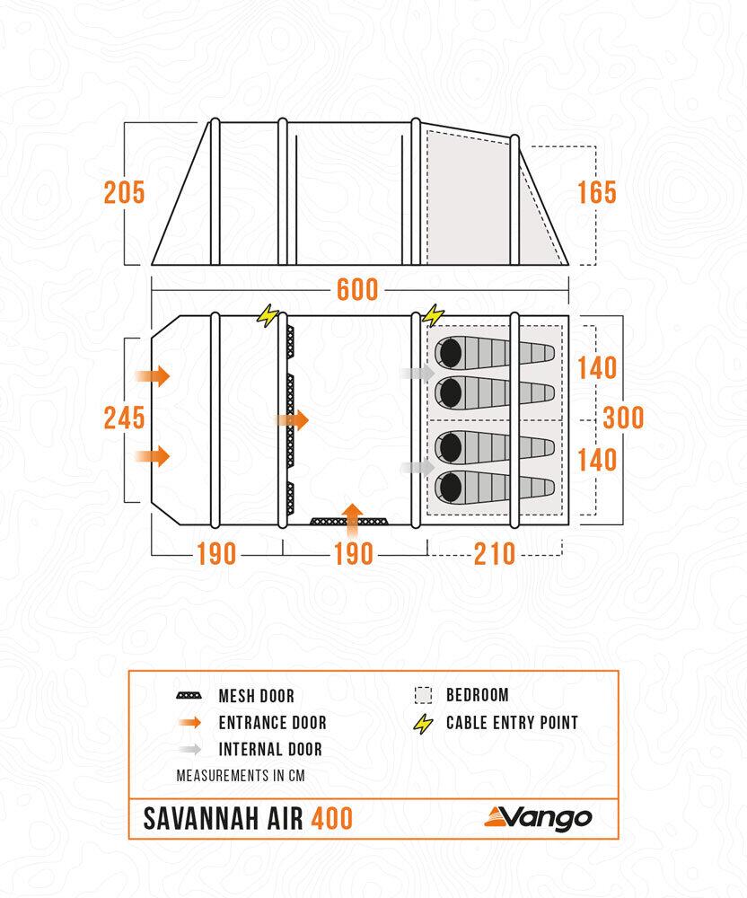 Vango Savannah Air 400 Package | Tents