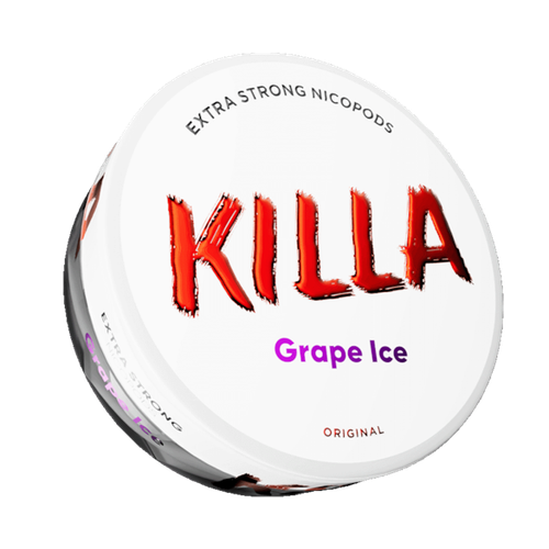 Killa Grape Ice Slim Nicotine Pouches Extra Strong