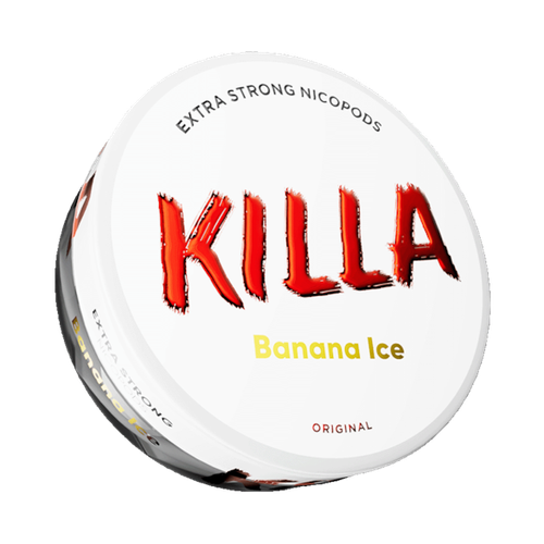 Killa Banana Ice Slim Nicotine Pouches Extra Strong
