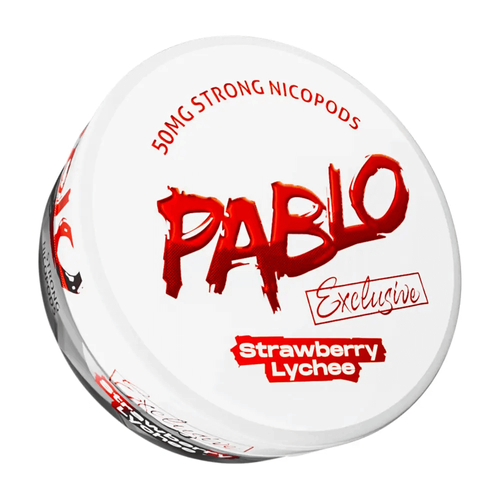 Pablo Exclusive Strawberry Lychee Slim Extra Strong Nicotine Pouches