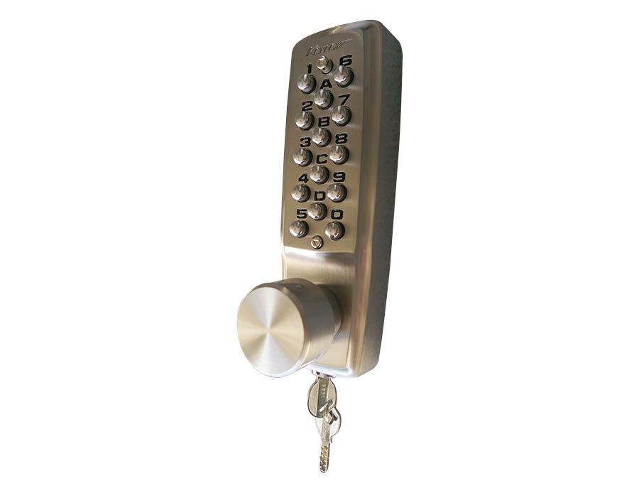 Keylex K2100K.KO.BRITON.SC | Digital Lock (Knob) w. Key Override - Outside Access Device