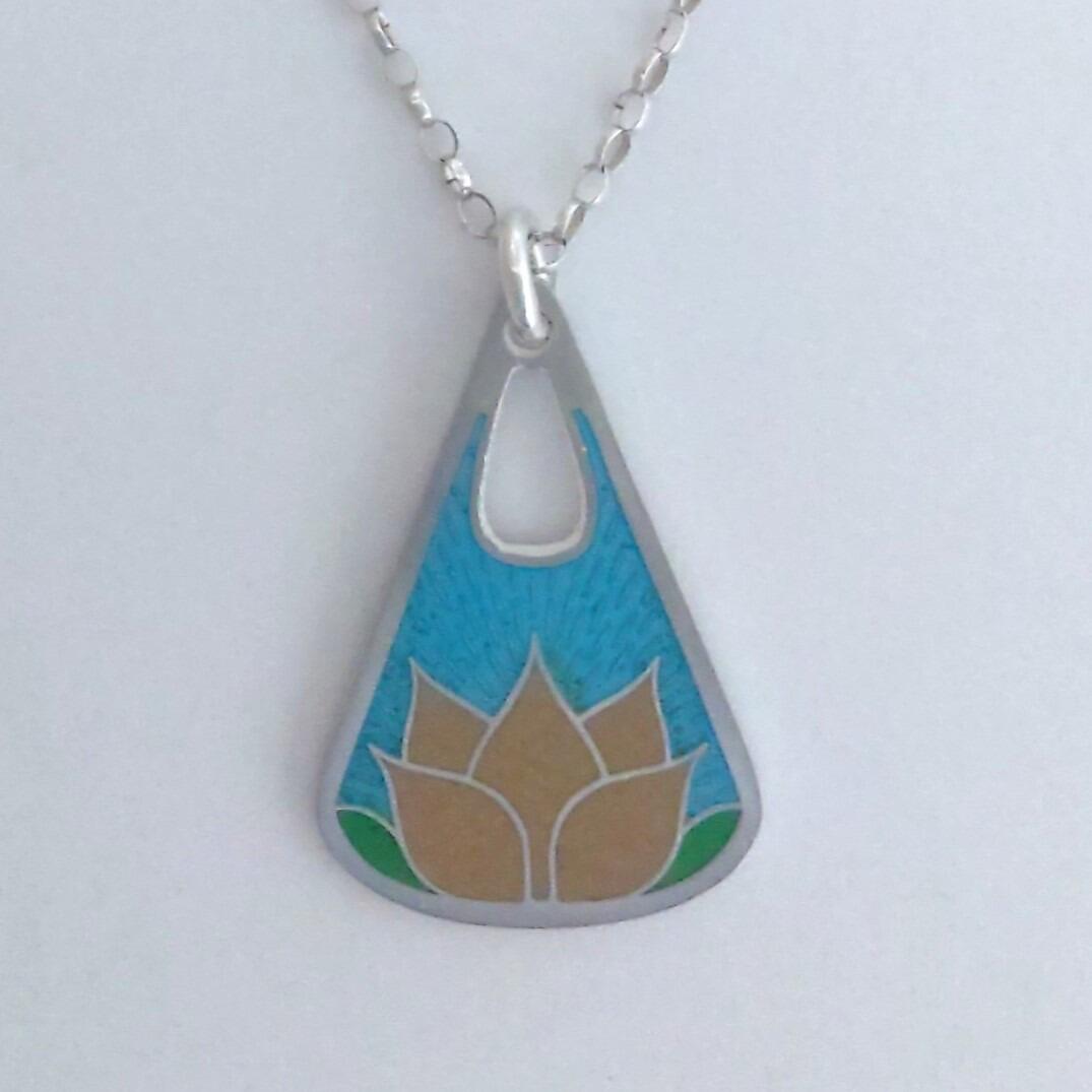 lotus flower pendant