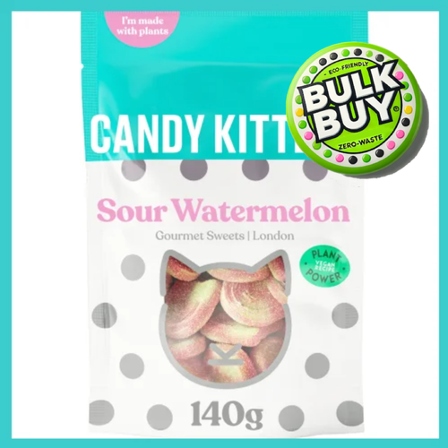 Candy Kittens Sour Watermelon Gourmet Sweets 140g Pouch