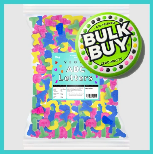 CandyCrave Vegan ABC Letters Bulk Bag 2kg