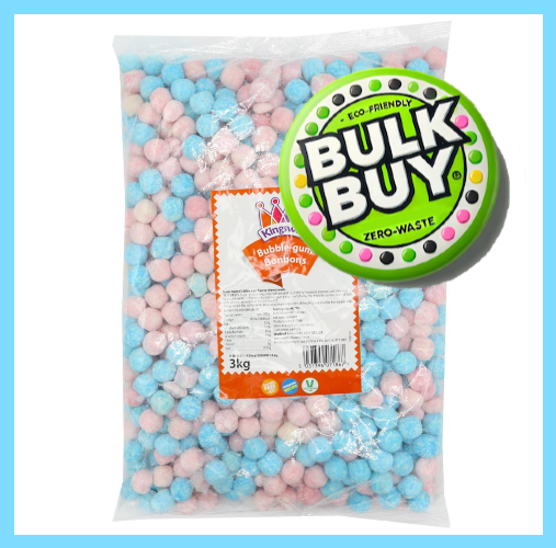 Kingsway Veggie Bubblegum Bon Bons 3kg - Vegan and Gluten-Free