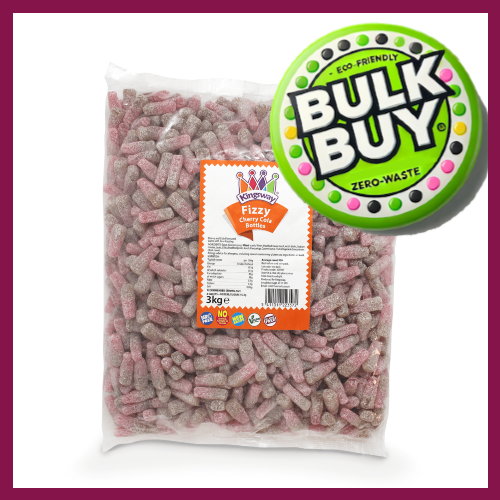 Kingsway Fizzy Cherry Cola Bottles 3kg - Vegan Fizzy Sweets