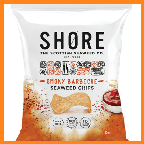 SHORE Smoky Barbecue Seaweed Chips - Vegan Snack