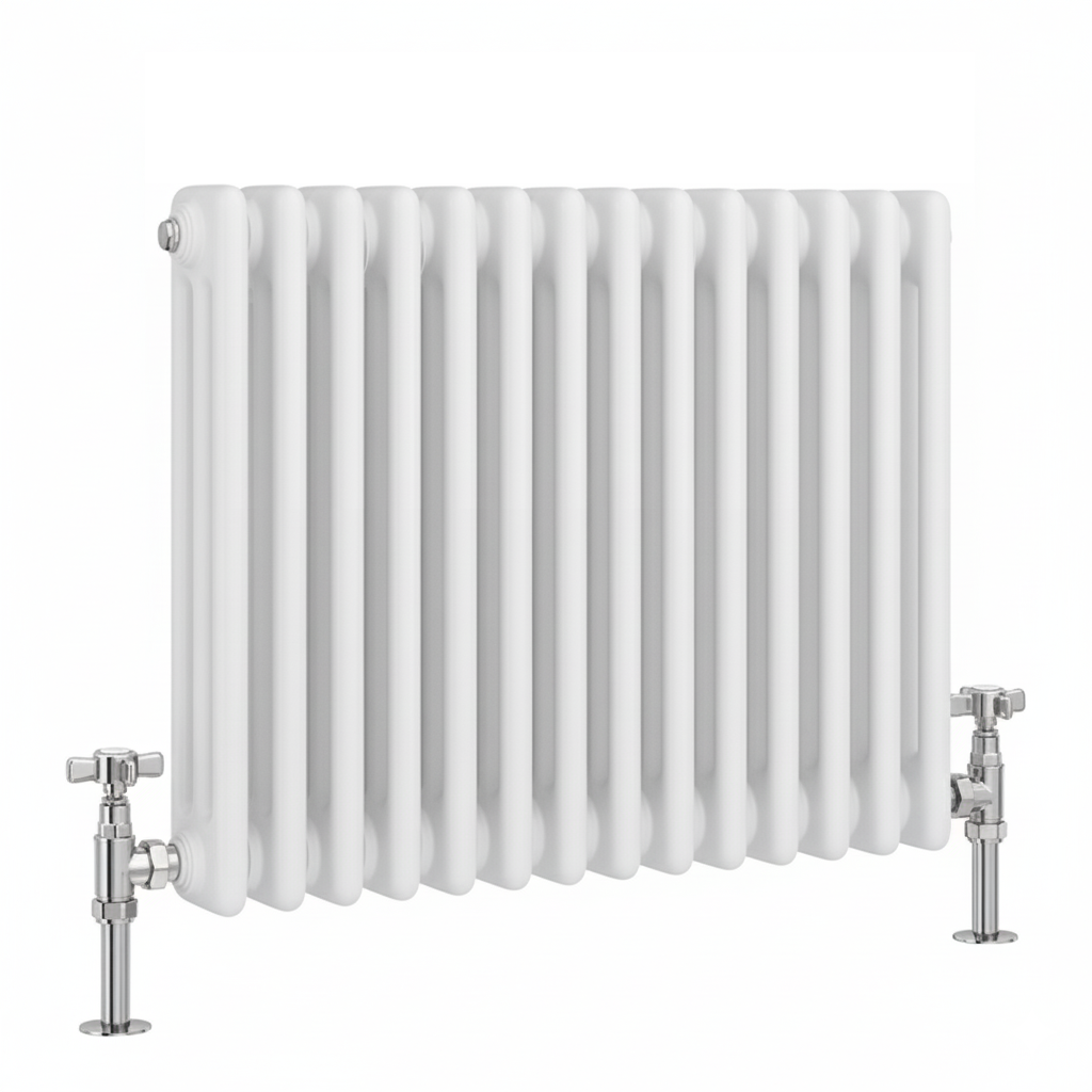 Traditional White 3 Column Radiators 480mm High - Greened House