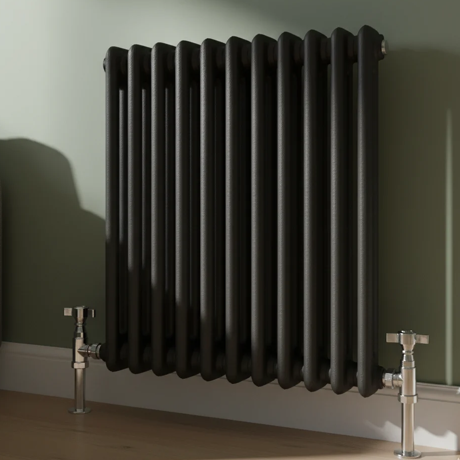 Traditional Anthracite 2 Column Radiators 600mm High | Greened House
