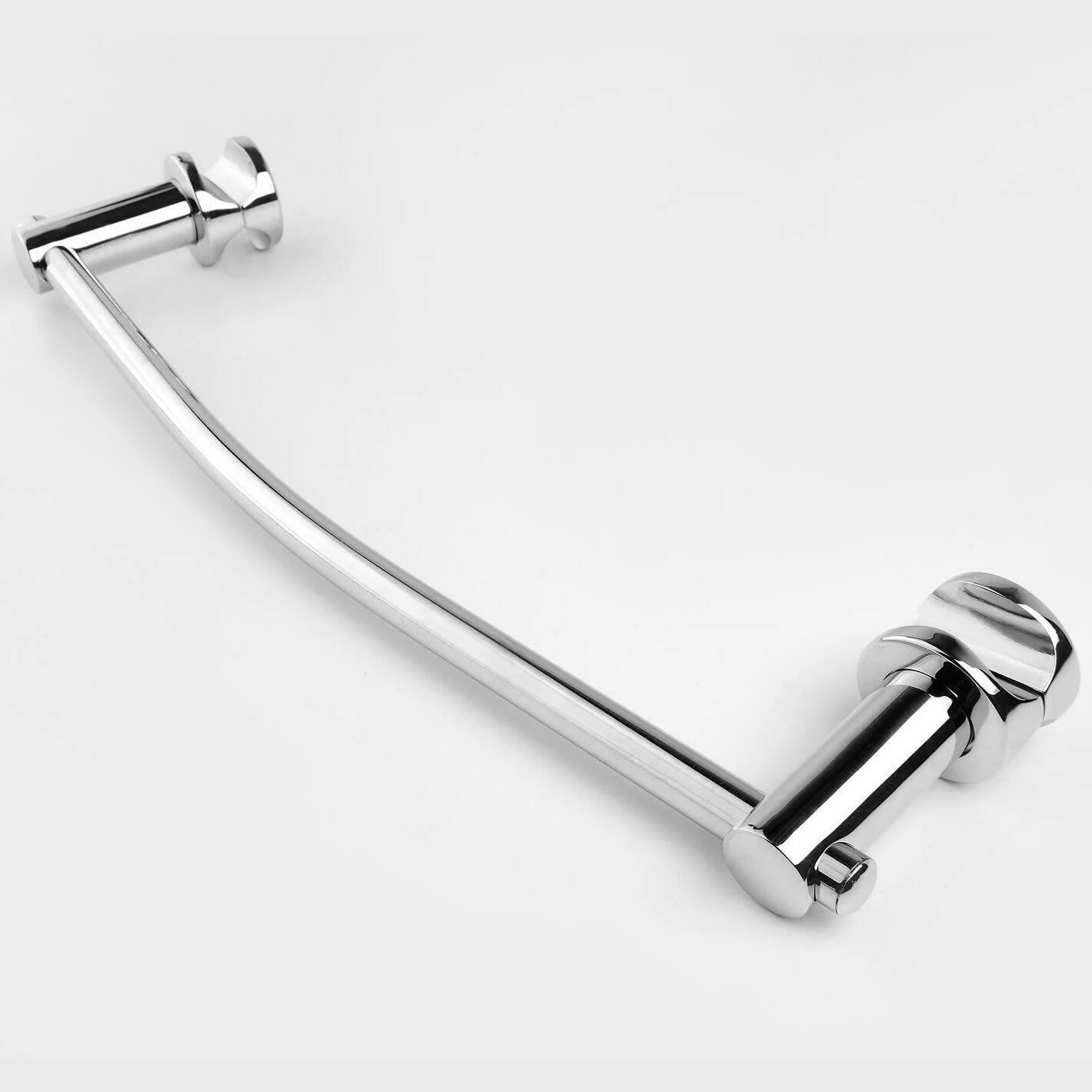 Chrome Curved Towel Bar for Heated Towel Rail Bathroom