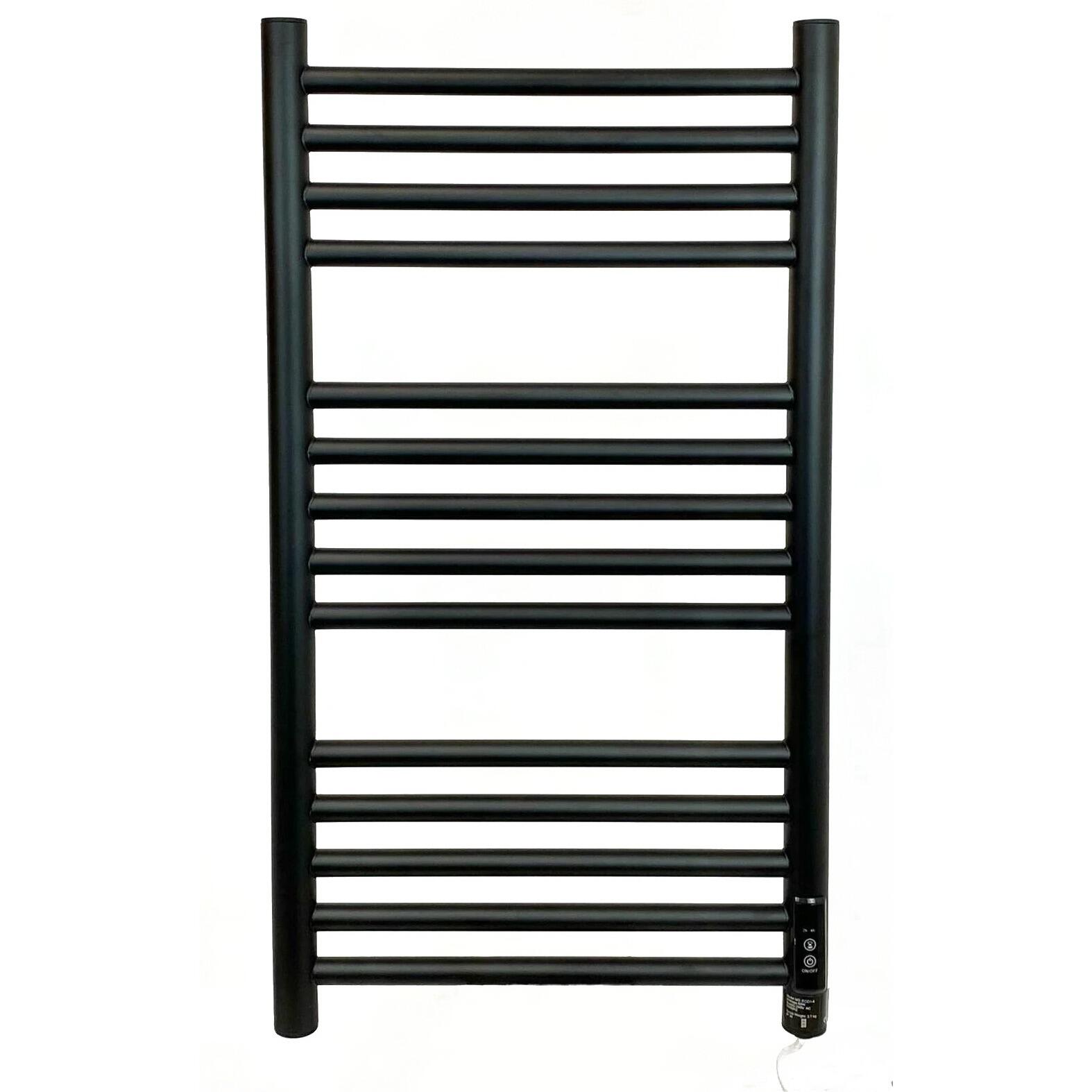 Black Electric Heated Towel Radiator/Towel Rail