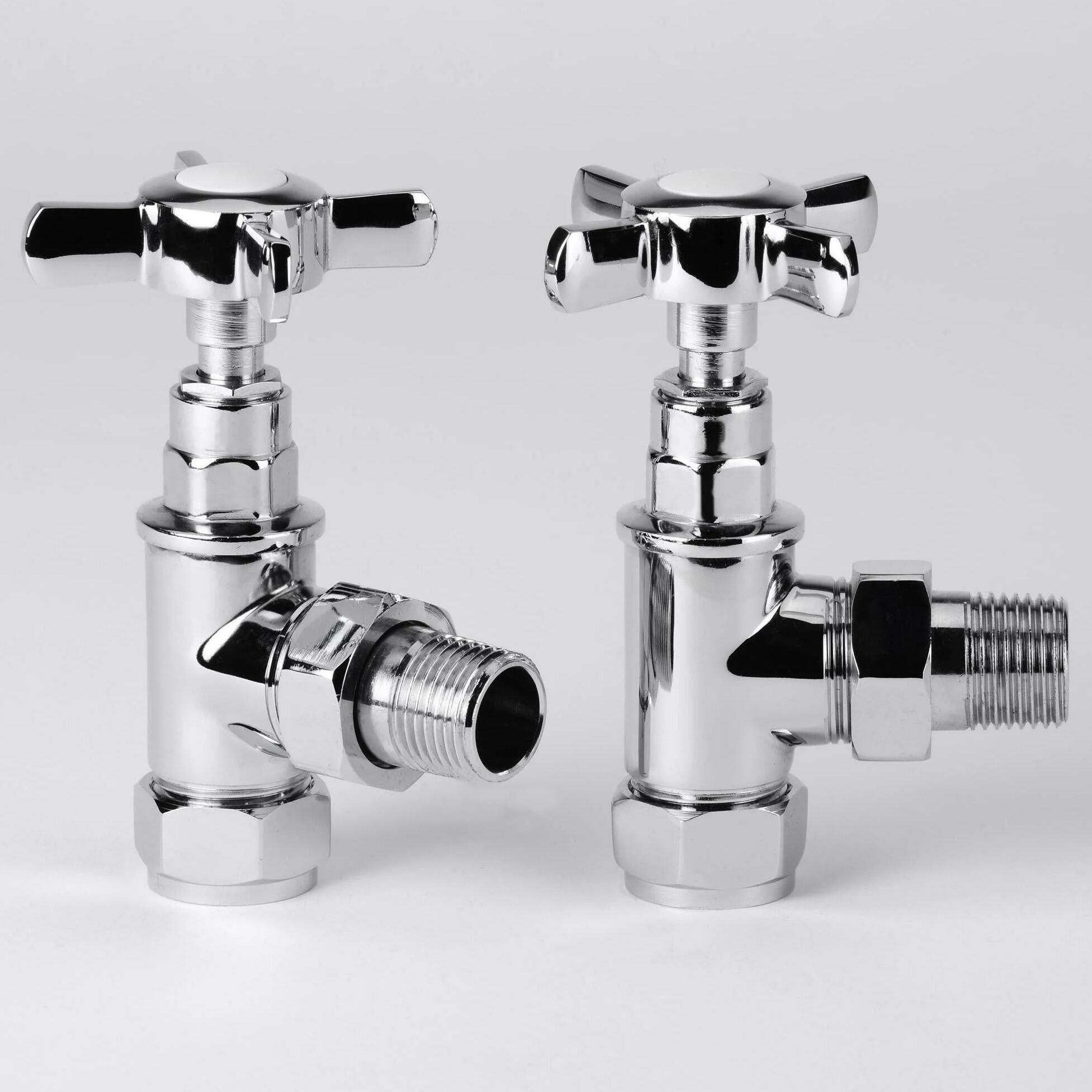 Angled Traditional Radiator On/Off Valves