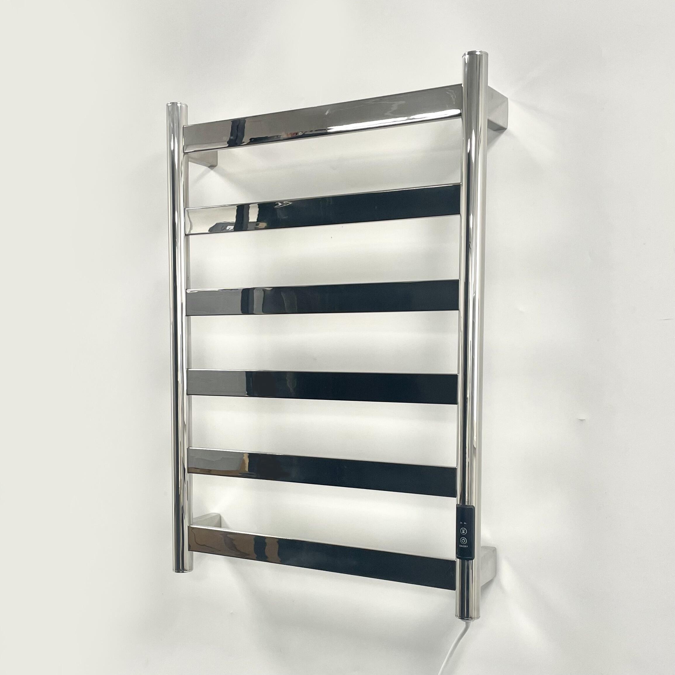 Fala Dry Electric Stainless Steel Towel Rail 700mm Bathroom Warmer