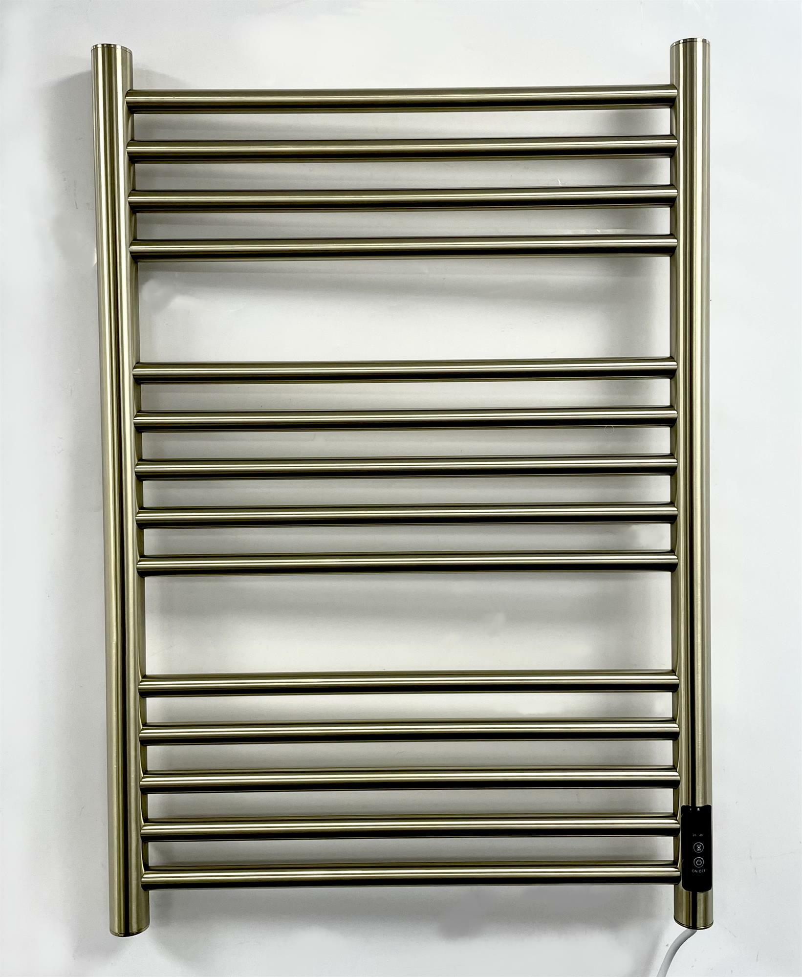 Stainless Steel Dry Electric Brushed Brass Towel Rail