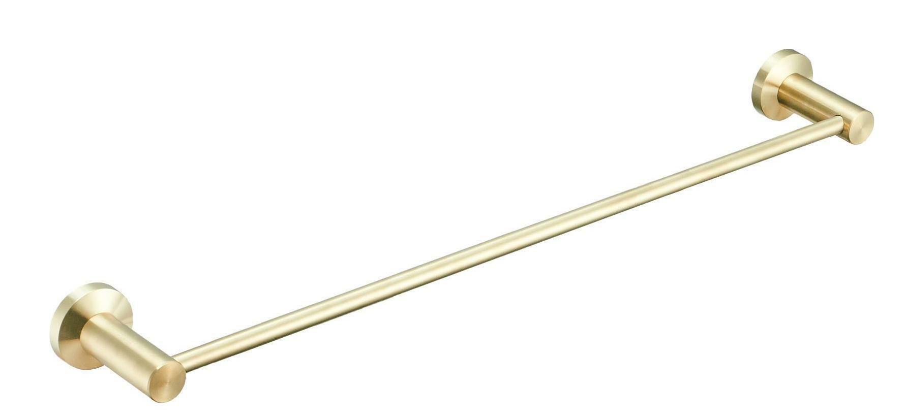 Brushed Brass Bathroom Towel Bar Rail