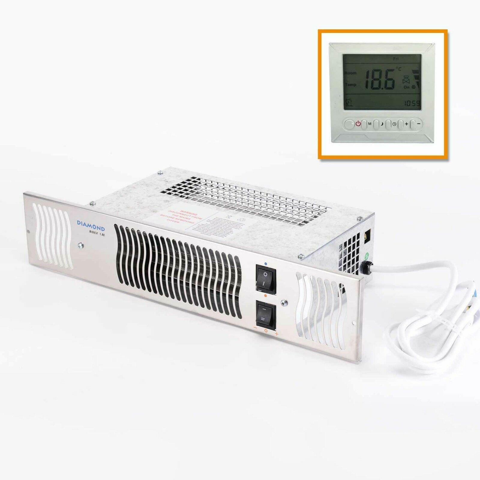 Stainless Steel Electric Kitchen Plinth Kickboard Under Cupboard Fan Heater