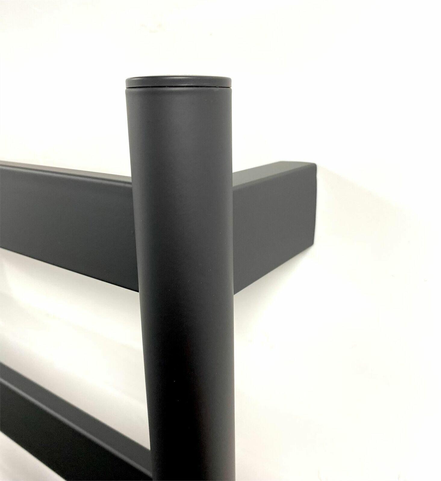 Black Stainless Steel Dry Electric Towel Rail and Towel Warmer