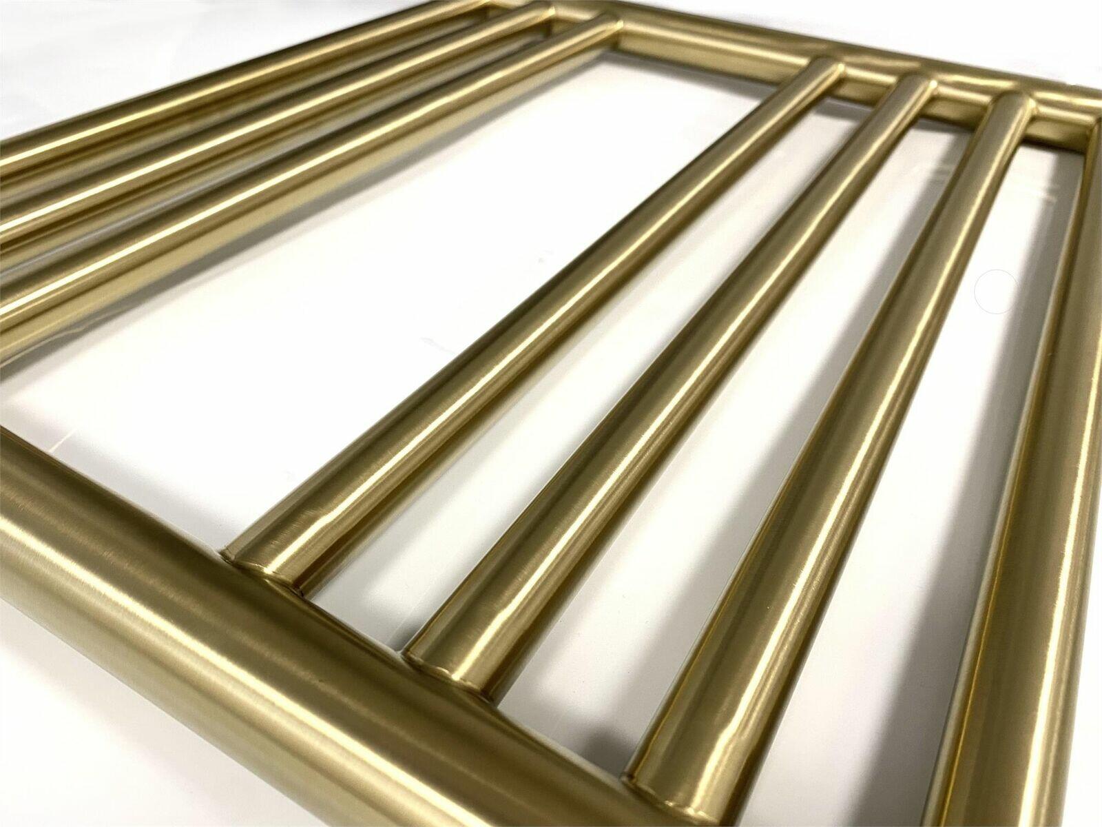 Brushed Brass Stainless Steel Electric Heated Towel Rail