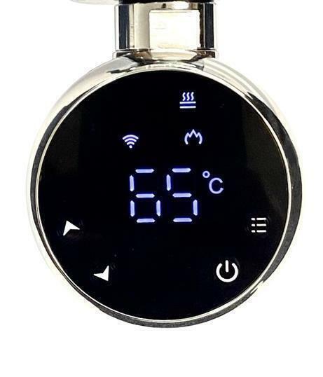 Anthracite Grey Curved Electric WiFi Smart Controlled Heated Towel Rail Timer