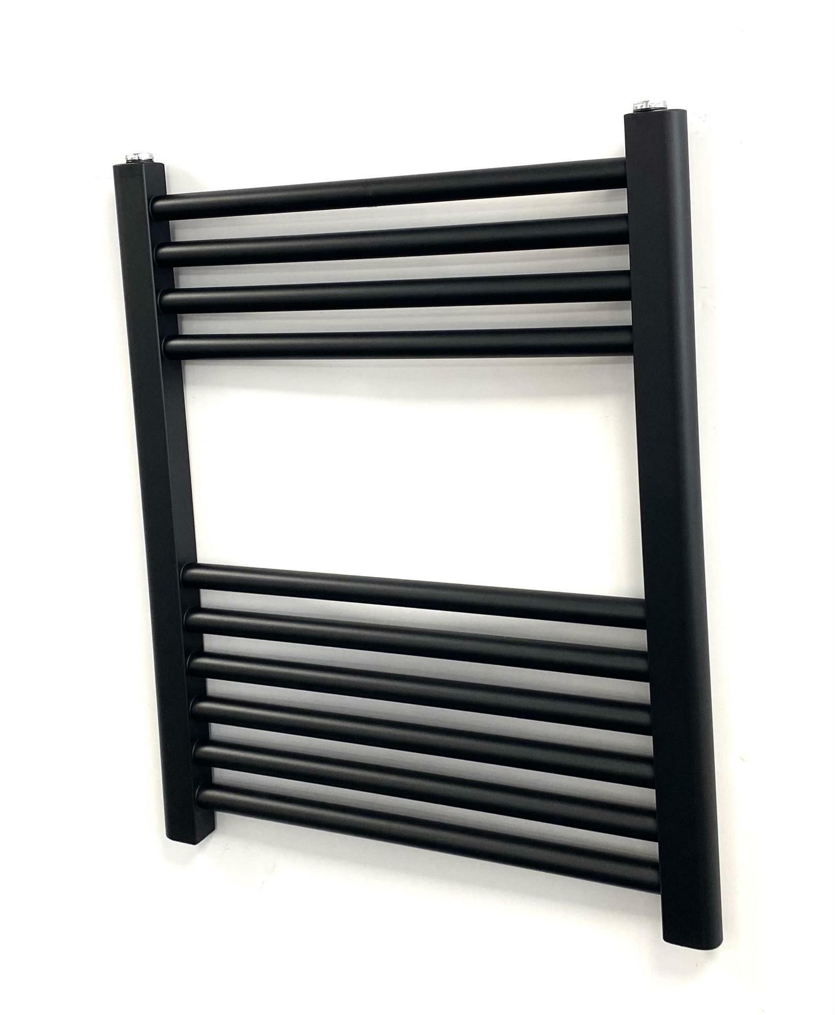 Black Central Heating Towel Rail and Bathroom Radiator