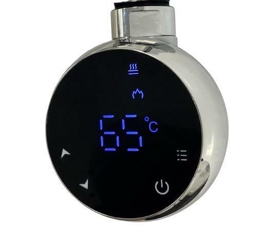 White Electric WiFi Smart Controlled Flat Heated Towel Rail Timer