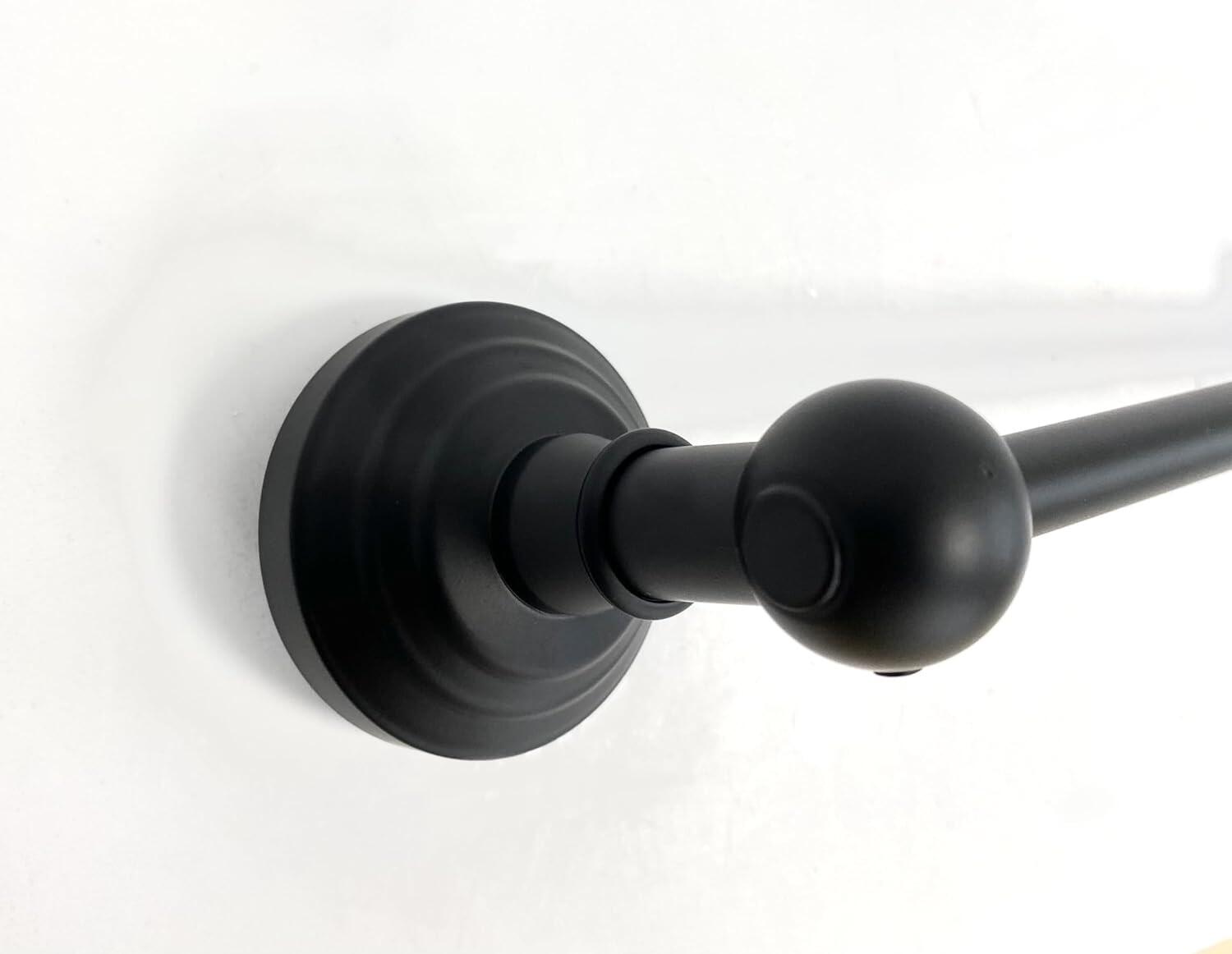 Matte Black Toilet Roll Holder Wall Mounted